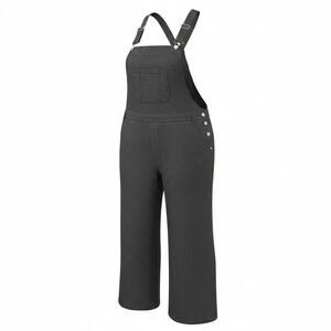 Womens Dark Wash Wide Leg Denim Bib Overalls‎ Plus Size 4XL Adjustable Straps